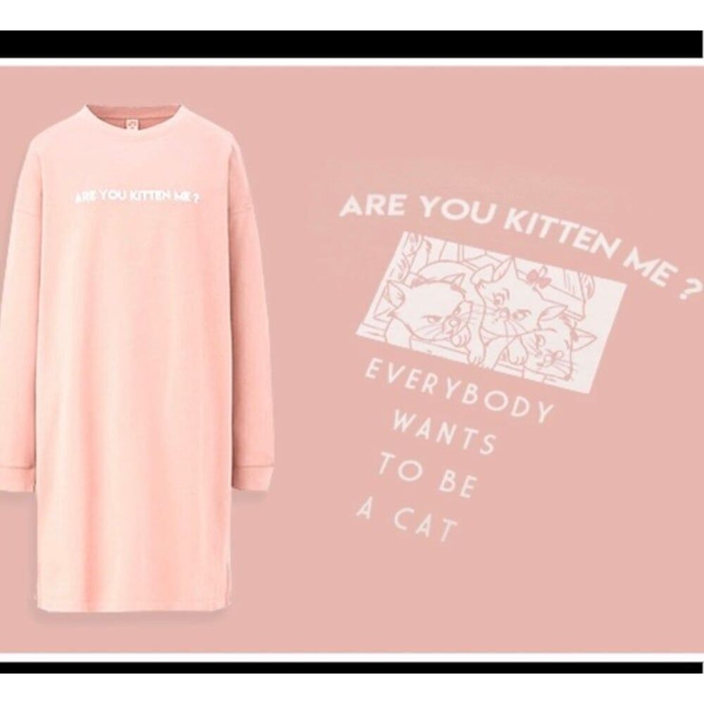 Disney x Uniqlo Are you Kitten Me Sweater‎ Dress